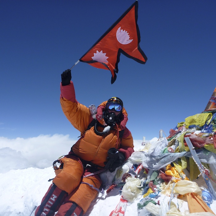 Toppen av Mount Everest
