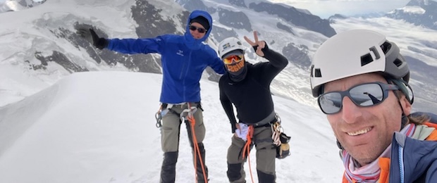 Klättra dufourspitze